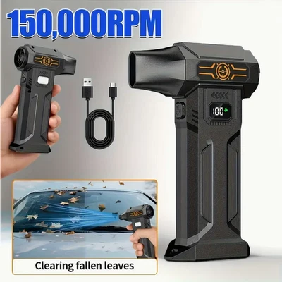 Potente soprador turbo sem fio | Removedor portátil de folhas e neve | Recarregável - Imagem 1 de 4