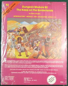 Dungeon Module B2 The Keep on the Borderlands, Basic D&D, TSR (1981) 9034, New - Imagen 1 de 4