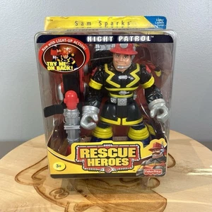 Fisher Price Rescue Heroes Sam Sparks 6" Figur Night Patrol 2001 (brandneu) - Bild 1 von 8