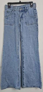 John Galt Shanghai Damen Jeans Light Indigo Low Rise Schlagjeans ~ Größe Small - Bild 1 von 16