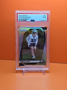 🟢🦅⚪️ 2024 PANINI PRIZM COOPER DEJEAN #321 SILVER PRIZM PSA 9 EAGLES ⚪️🦅🟢 - Picture 1 of 2