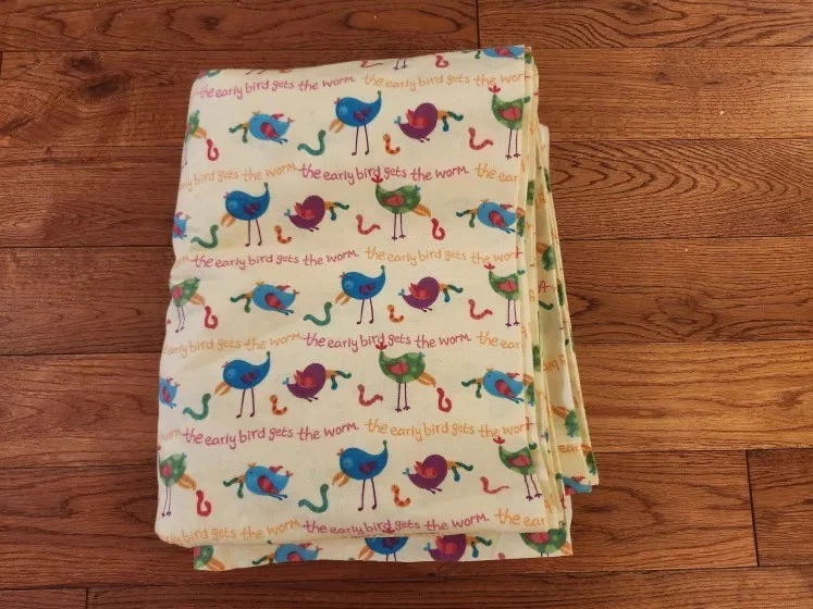 6 Yards 100% Cotton JoAnne's Early Bird Gets the Worm Print Fabric - 1 PIECE! - Image 1 of 1