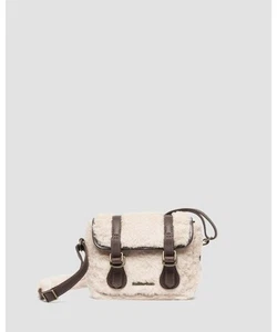 Dr. Martens Grizzly Milo Fur 7 in Satchel Bag Dark Brown Natural 41744200 2025 - Picture 1 of 13