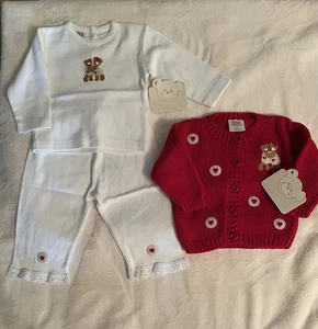 Victorias Kids Sweetheart 3 Piezas Conjunto 6-12 o 12-18 Meses ~NUEVO CON ETIQUETAS~ - Imagen 1 de 3