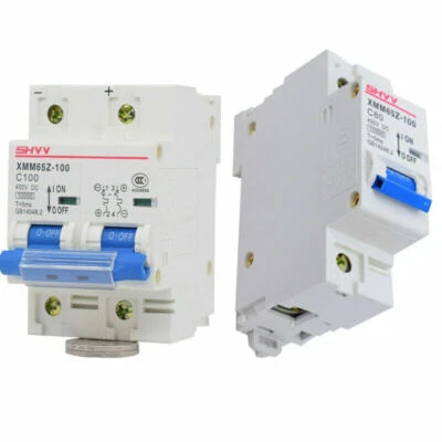 80-125Amp DC Circuit Breaker / Air Switch For Solar Panel & Battery 1P 2P 400VDC