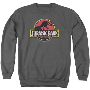 JURASSIC PARK STONE LOGO Licensed Adult Pullover Crewneck Sweatshirt SM-3XL - Picture 1 of 2