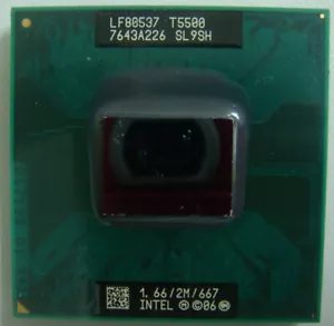 Intel Core 2 Duo CPU 1.66 GHz 2M Cache 667 Mhz T5500 Mobile Processor SL9SH - Picture 1 of 1