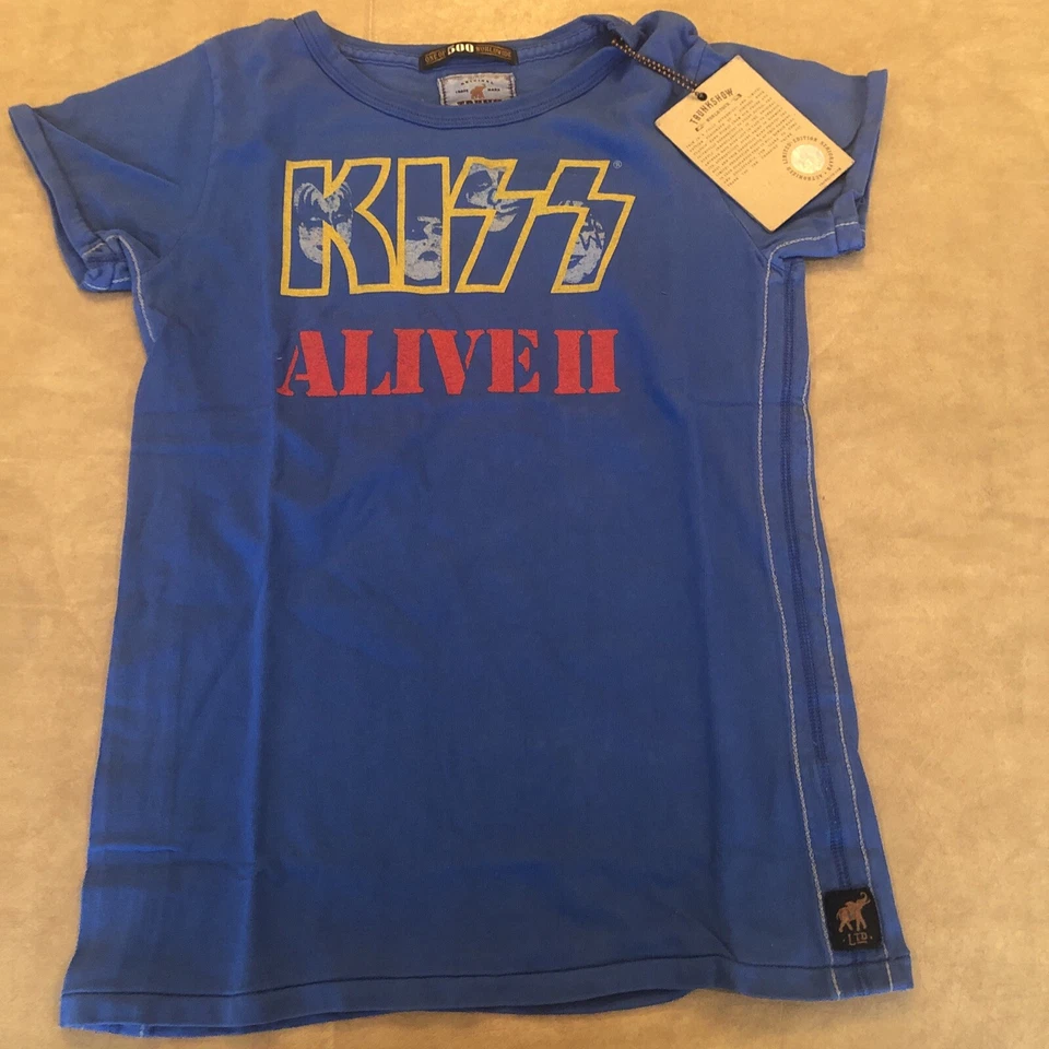 Camisa KISS LTD Niños Jóvenes Azul Talla 14/16 Nueva Con Etiquetas Foto 1 de 2