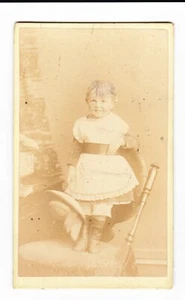 Victorian? CDV Photograph On Card Portrait Of A Girl Shayler Redcar - Picture 1 of 2
