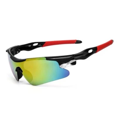 Fahrradbrille polarisiert Sportbrille Sonnenbrille UV400 Radbrille bunte Farben - Bild 1 von 4