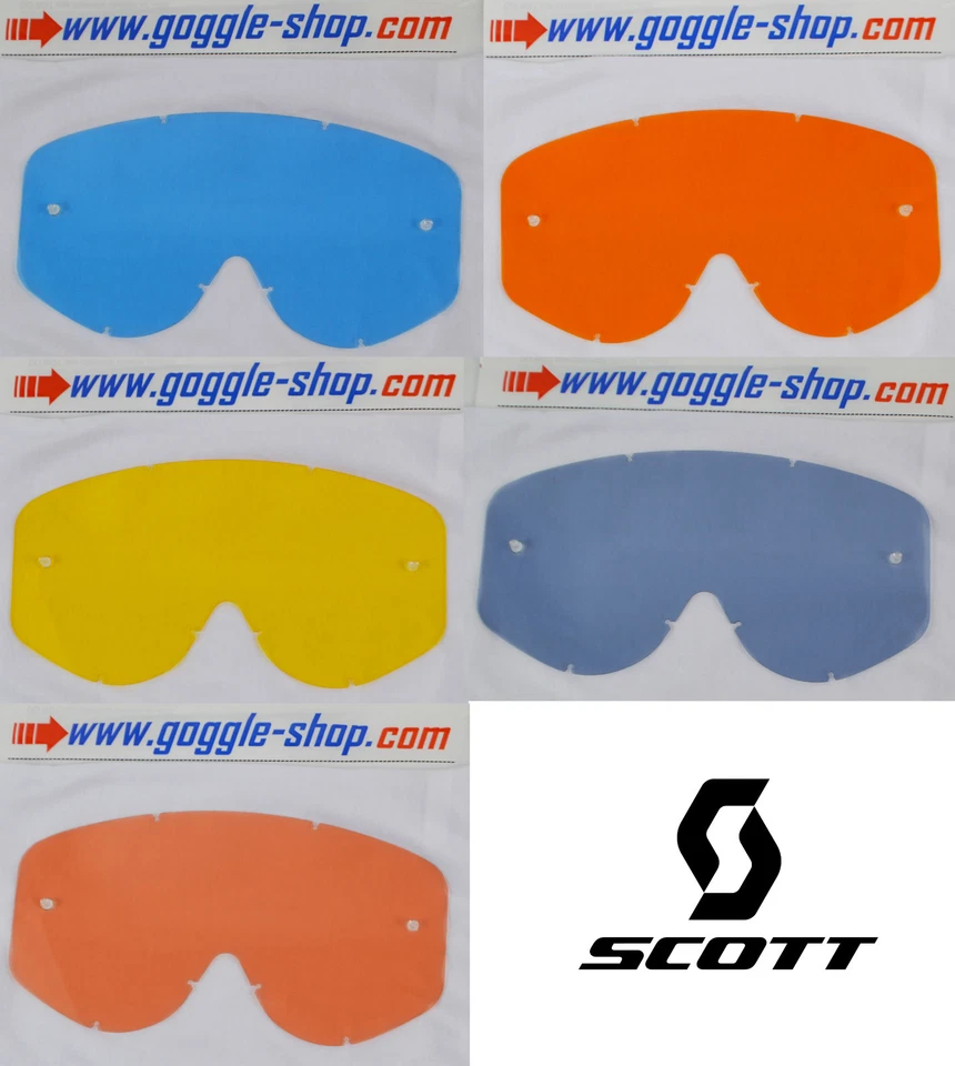 GOGGLE-SHOP MOTOCROSS MX GOGGLE REPLACEMENT TINT LENS fits SCOTT 80'S 89 RECOIL