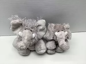 Ganz Webkinz Elephants 7 In.HM007 & Lil’ Kinz Grey Plush Animals No Codes - Picture 1 of 9