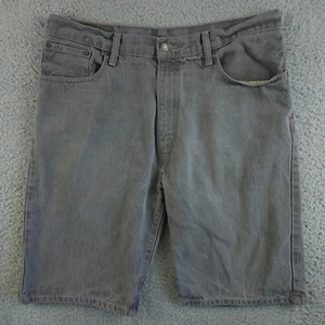 Levis 569 Jean Shorts Men 36 Gray Loose Fit Jorts Baggy Bermuda Skater Work Dad - Picture 1 of 15