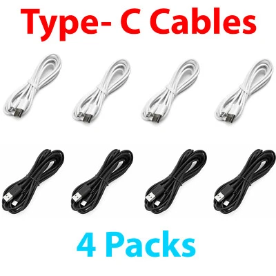 4 Pack USB Type C Charger Cable Cords Fort Tablet A T510 T290 Galaxy S20 Note 10 - Image 1 of 3