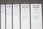 10x Geocaching Container Logs Logsheets - RITR - Micro - White - Various Sizes