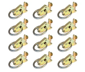 12 Pack Heavy Duty E Track 2" O Ring Fitting for Enclosed Trailer Tie Down Strap - Picture 1 of 7