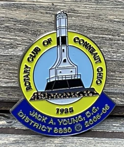 Vintage Lapel Pin Rotary Club Of Conneaut Ohio 1935 Jack Young District 6630 - Picture 1 of 2