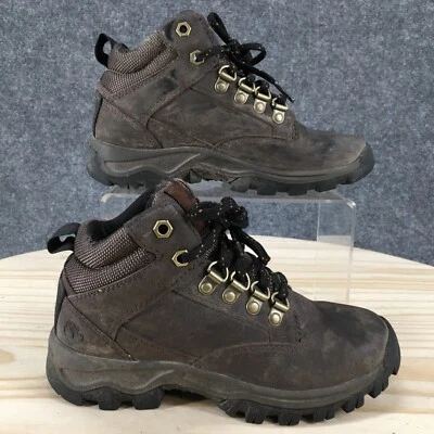 Timberland Botas Jóvenes Niños Keele Ridge Tobillo Senderismo Combate A1UUD Marrón Con Cordones Foto 1 de 4