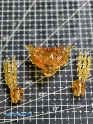 Modelo de garra esculpida cabeza jinete fantasma 1/12 para figura de acción masculina de 6" juguetes corporales Foto 1 de 4