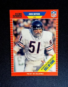 1989 Pro Set Dick Butkus #15 Football Card Chicago Bears HOF - Picture 1 of 2