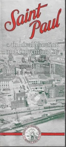 1926 SAINT PAUL Ideal Vacation City Reiseprospekt 10 pp Karten illustriert LESEN - Bild 1 von 14