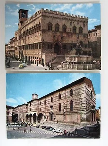 2x PERUGIA in Italien Postkarten Cartolina Italiana Postcards unused Italy - Picture 1 of 2