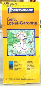 STRASSENKARTE MICHELIN Nr. 336 LOCAL,GERS, LOT-ET-GARONNE, 1 cm = 1,5 km - Bild 1 von 6