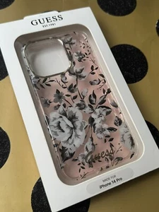 Phone Case iPhone 14 Pro Guess Cover Apple Flower Drop Protection Hard - Picture 1 of 5