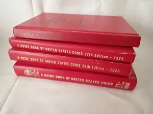 A Guide Book of United States Coins 1971 1974 1976 2018 Lot of 4 Used Red Books - Picture 1 of 19