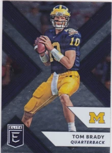 TOM BRADY Michigan Wolverines NCAA College Football Card ELITE DRAFT PICKS LE! - Picture 1 of 2
