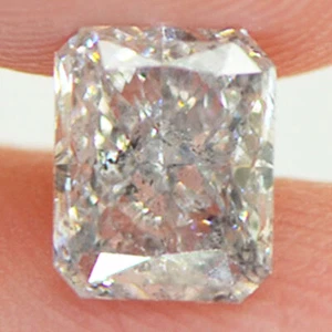 Loose Radiant Shape Diamond White D Color SI2 Real Certified Enhanced 1.00 Carat - Picture 1 of 8