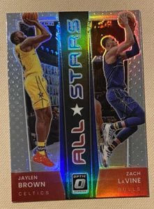 2021-22 Donruss Optic Al Stars Jaylen Brown Zach LaVine SILVER HOLO PRIZM #6 - Picture 1 of 2