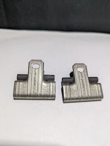 SET OF 2 VINTAGE ESTERBROOK BALL BEARING PAPER CLIP METAL ART DECO NO. 10 #2D - Picture 1 of 9
