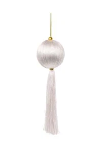 ARPIMEX Esfera Navidad Con Decoro 9 , 5 x 9,5 X 30CM Blanco - Imagen 1 de 1