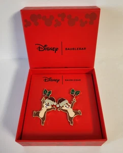 Disney Baublebar Chip N Dale Ohrringe Weihnachten Urlaub Ohrstecker ein Paar neu - Bild 1 von 4