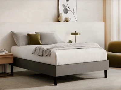 Siena Mattress Foundation King Size Wooden Bed Base Strong Support Easy Assembly - Image 1 of 4