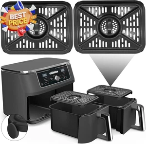 Ninja Foodi 9.5L 6-in-1 Dualzone Air Fryer Black - Picture 1 of 8