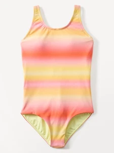Athleta Girl S/7 Scoop One Piece Small Aura Ombre Yellow - Picture 1 of 3