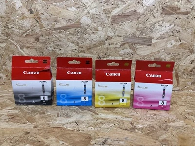 4 Genuine Canon CLI-8 Ink Cartridges Setfor Canon Pixma MP520 MP530 MP600 MP600R - Image 1 of 4