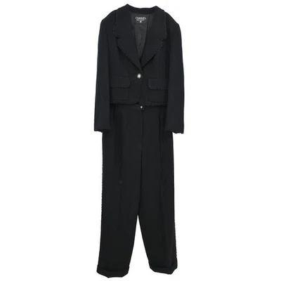 Chanel Setup Jacket Pants Black 195413 - Image 1 of 4