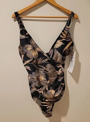 Nuevo con etiquetas Traje de baño de una pieza Miraclesuit Oceanus Cross Over Tummy Control floral 18  Foto 1 de 4