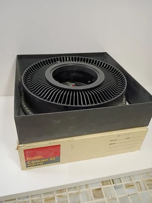 Kodak Carousel Transvue 80 Slide Tray With Original Box, VG Condition - Image 1 of 4