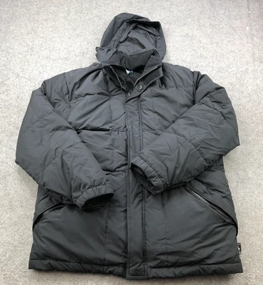 Vintage Polo Ralph Lauren Jacket Mens Medium Black Hooded Down Puffer Parka Coat - Image 1 of 4