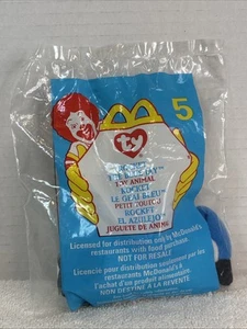 1993 Ty Teenie Beanie Baby #5 Rocket the Blue Jay McDonald’s Happy Meal Toy Rare - Picture 1 of 5