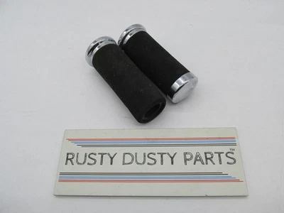 Pair of Harley-Davidson Chrome Foam Handlebar Grips - Image 1 of 4