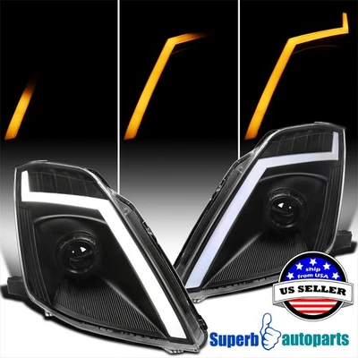 For 06-09 350Z Z33 Black Projector Headlights Switchback LED Sequential - Image 1 of 4