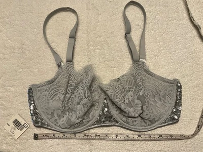 Victoria Secret 36DD Dream Angels sin relleno Sujetador lentejuelas convertible pushup Foto 1 de 4