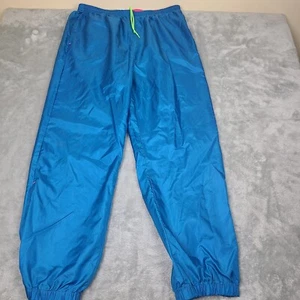 Vintage Men's Size XL Columbia Gorge Pants Neon Blue Green Ski Track Running - Picture 1 of 10
