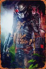 Predator - Time for My Close-Up. Science Fiction Action Movie Tin Metal Sign