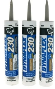 DAP Dynaflex 230 Gray Silicone Door Trim Window Sealant 10.1oz - Picture 1 of 1